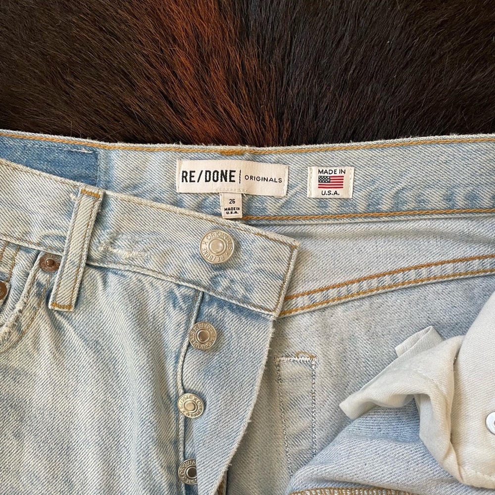 RE/DONE SLIM STRAIGHT LEG JEANS